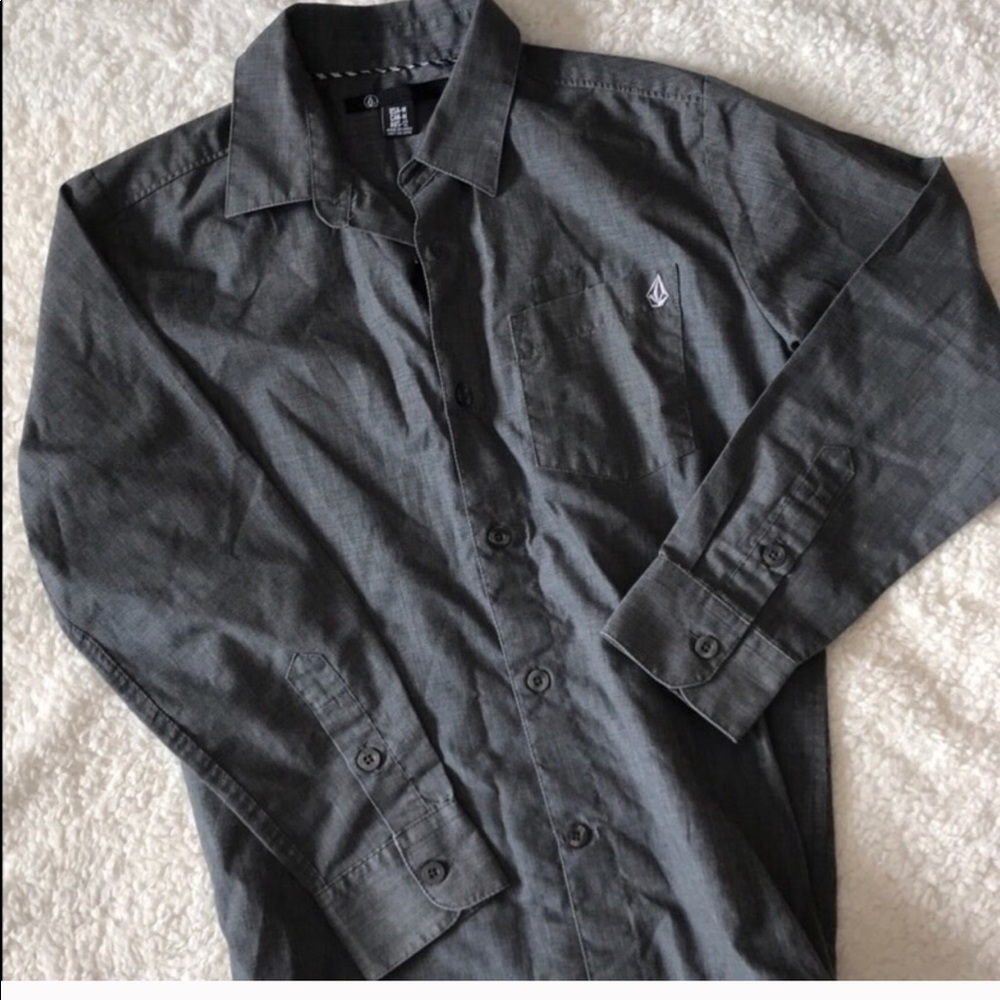 Volcom Boys Skater Button Down Shirt